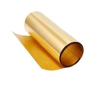 OLYCRAFT Gold Brass Sheet Roll 0.1x200x1000mm Metal Foil Plate Brass Metal Sheet Roll Copper Sheets Rolls for DIY Cutting Crafts Making
