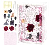OLYCRAFT Jumping Spider Enclosure Kit Halloween Acrylic Jumping Spider Habitat Reptile Insect Habitat Arthropods Housing Box Versatile Reptile Enclosure Habitats for Spiders Tarantulas Lizard Reptiles
