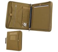 OLYCRAFT Tactical Portfolio Binder with Zippered Padfolio Binder Detachable 3-Ring Binders Planner Olive Notebook Cover Tactical Notebook Cover with A4 Letter Paper for Planners Out-Work Travel Office