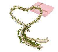 OLYCRAFT Wedding Handfasting Cord Lasso Rope with Pendants for Wedding 71 Inch Rustic Green Lasso Cord Cotton Lazos para Boda Rope Traditional Celtic Pattern for Ceremony Bridal