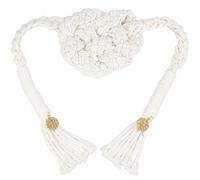 Olycraft Wedding Lasso and Handfasting Cord with Pendant - Traditional Celtic 190cm Beige Love Knot Handmade Cotton