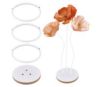 OLYCRAFT White Giant Flower Stand Flexible Pipe Stem for Decor Flower Pole Display Stand Base Giant PVC Pipe Stem Tubing Wood Flower Stand Base Flexible PVC Pipe Stand for Wedding Arch Decoration