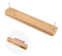 OLYCRAFT Wooden Book Press Tools for Binding 44x8.2x10.5cm with 2 Screws | Bookbinding Supplies, Smooth Surface No Burrs, for Binding Projects Long Use, Portable Gift