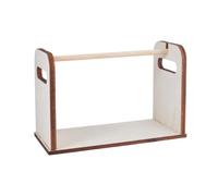 OLYCRAFT Wooden Spools Holder Sewing Yarn Roll Holder MDF Adjustable Paper Roll Holders Dispenser Thread Rack Spools Organizer for Sewing Threads Multi Spool Thread Stand-25x12x15cm