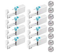 olyee Ear Hole Piercing Set, 8 Pieces Ear Piercing Gun Disposable Ear Piercing with Stud Earrings, Ear Piercing Tool for Asepsis Piercing, Stainless steel, AS-shown