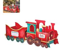 OLYGEE Christmas Presents Trains, Santa Express Train Gift Box, Deliver Holiday Cheer in Style, Christmas's Present Trains for Hold Presents Candy, Holiday Party Family Decor (A)