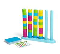 OLYGEE Color Stack Challenge Game, 2026 Upgraded Wooden Stacking Puzzle with 60+ Logic Challenges for Family, Adults & Kids - Speed and Strategy Matching Game for Game Night Gatherings (1pcs)