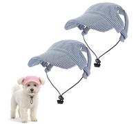 OLYGEE Dog Baseball Cap for Large Dogs, Adjustable with Ear Holes for Sun Protection, Breathable Mesh for Summer Outdoor Beach (Blue,Large)