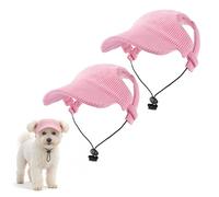 OLYGEE Dog Baseball Cap for Large Dogs, Adjustable with Ear Holes for Sun Protection, Breathable Mesh for Summer Outdoor Beach (Pink,X-Large)