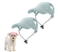 OLYGEE Dog Baseball Cap for Large Dogs, Adjustable with Ear Holes for Sun Protection, Breathable Mesh for Summer Outdoor Beach (Green,X-Large)