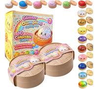 OLYGEE Dumpling Squishy, Super Soft Slow Rising Fidget Toy, Cute Bao Bun Design Sensory Plaything, Calming Gift for Kids Adults with Random Color Surprise (B)
