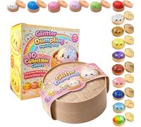 OLYGEE Dumpling Squishy, Super Soft Slow Rising Fidget Toy, Cute Bao Bun Design Sensory Plaything, Calming Gift for Kids Adults with Random Color Surprise (A)