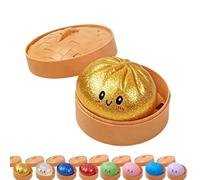 OLYGEE Glitter Dumpling Squishy Mystery Box, Crazy Fun Dumpling Squishy Stress Ball, Anxiety Relief Fidget (1pcs-a)