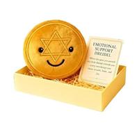 OLYGEE Hanukkah Emotional Support Plush, Hanukkah Stuffed Animal, Adorable Dreidel & Gelt Toy for Comfort & Joy (Yellow)