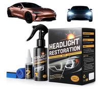 OLYGEE Headlight Restoration Kit, Car Headlight Cleaner, No Power Tools Needed Spray & Wipe, Restores Clarity & Shine, Long-Lasting Protection for 2-3 Vehicles, Like-New Look in Minutes (1pcs)