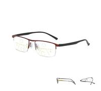 Olygee Intellireaders, Shirem Intellireaders,Outfany Intellireaders,Grishay Intellireaders Glasses,Titanium Progressive Far and Near Dual-Use (Red,2.5X)