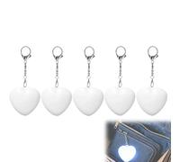 OLYGEE Love Wallet Tote Bag Light, Touch Activated Purse Light with Auto Sensor LED, Rechargeable Mini Handbag Lamp for Women (White Heart,5pcs)