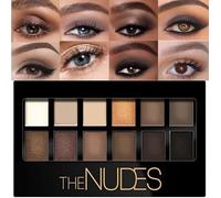 OlymGrow Smoky Brown Nude Eyeshadow Palette, 12 Highly Pigmented Matte, Perfect for Smoky Eye Looks, Waterproof & Long-Lasting Shades for Endless Possibilities - Achieve a Flawless Look That Lasts