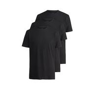 OLYMP 924 Men's Plain T-Shirt Modern Fit Pack of 3, Black 68., XXL