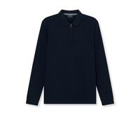 Olymp Casual Men's Zip Long Sleeve Shirt Regular Fit Blue 543084 18 Navy