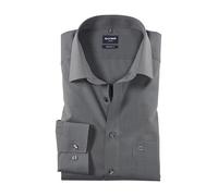 Olymp Hemd Slim Line, Bügelfrei Mittelgrau New Kentkragen in Langarm (64 cm) Men's City, 95 Mittelgrau, 43