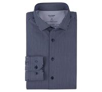 Olymp Level Five 24/Seven Men's Business Shirt Blue-White Striped 208164 18