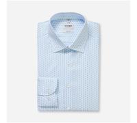 Olymp Level Five Body Fit Men's Business Shirt Blue Minimal 201814 11 Bleu