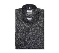 Olymp Level Five Men's Business Shirt Gray Floral 212284 63 Silver Gray
