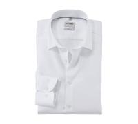 OLYMP Level Five Men's Long-Sleeved Shirt, Faux Plain, 366 Level 5 Body Fit (15.05.2015 - F16), 21 New York Kent-2, White 00, 17