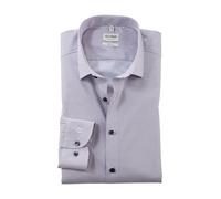 OLYMP Level Five Men's Long-Sleeved Shirt, Rotation Print on Plain, Level 5.22 Modern Kent, Light Rose 31, 18
