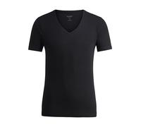 OLYMP Level Five Men's Short-Sleeved T-Shirt Plain Body Fit, Black 68., M