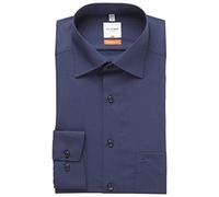 OLYMP Luxor Modern Fit Men's Shirt Long Sleeve Button Down Collar White - Blue - 15.5