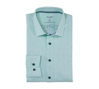 Olymp Luxor 24/Seven Men's Business Shirt Long Sleeve Modern Fit, Light Green 40, 15