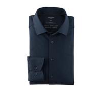 Olymp Luxor 24/Seven Men's Business Shirt Long Sleeve Twill, Modern Fit, Global, Navy, 16