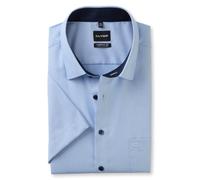 Olymp Luxor Comfort Fit Men’s Short Sleeve Dress Shirt Blue 141312-10