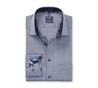 OLYMP Luxor Men's Long-Sleeved Shirt, Faux Plain, 465 Modern Fit, 20.13 New Kent