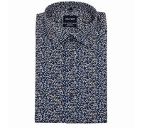 Olymp Luxor Modern Fit 24/Seven Floral Business Shirt Navy Blue 120924 18