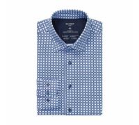 Olymp Luxor Modern Fit 24/Seven Men's Business Shirt Blue Pattern 132884 18 Mar