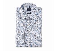 Olymp Luxor Modern Fit Men’s Business Shirt Blue White Floral 38-48