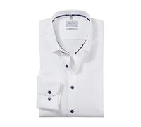Olymp Men Business Shirt Long Sleeve Luxor,Check,Modern fit,Global,Blue (bleu 11),42