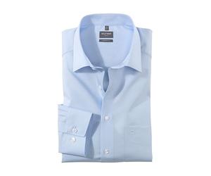 Olymp Men Business Shirt Long Sleeve Luxor,Plain,Comfort fit,New Kent