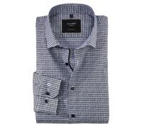 Olymp Men No. 6 Super Slim Business Shirt Brown Patterned 255024 28