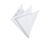 Olymp Men Pocket Square White Solid 369131 00