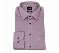 OLYMP Men’s Business Shirt Luxor Comfort Fit Lilac Rot 106224-37 Bordeaux