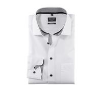 Olymp Men Shirt Long Sleeve Luxor,Plain,Regular Fit,Classic,Anthrazit 67,44