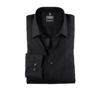 Olymp Men Shirt Long Sleeve Luxor,Plain,Regular Fit,Classic,Schwarz 68,40