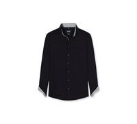Olymp Men Shirt Long Sleeve Luxor,Plain,Regular Fit,Classic,Schwarz 68,47
