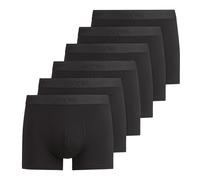 OLYMP Men's Boxer Shorts, 6 Pack - Trunks, Cotton Stretch, Logo, Solid Color ...