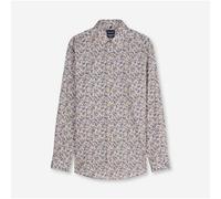 Olymp Mens Business Shirt Modern Fit New Kent Floral 129424 22 Brown Blue