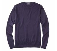 Olymp Men's Casual Fit Knit Sweater Dark Blue Solid 015111 18 Marine
